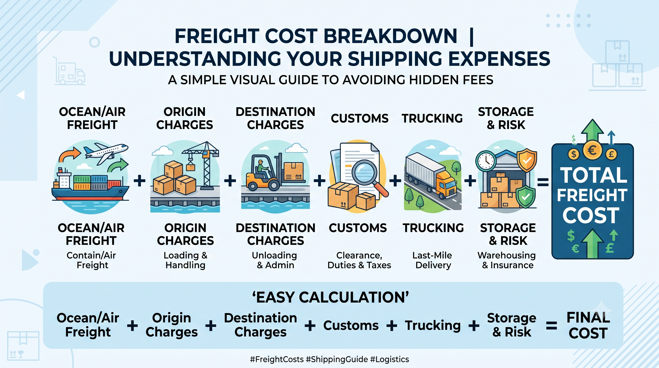 Freight Cost Breakdown Infographic
